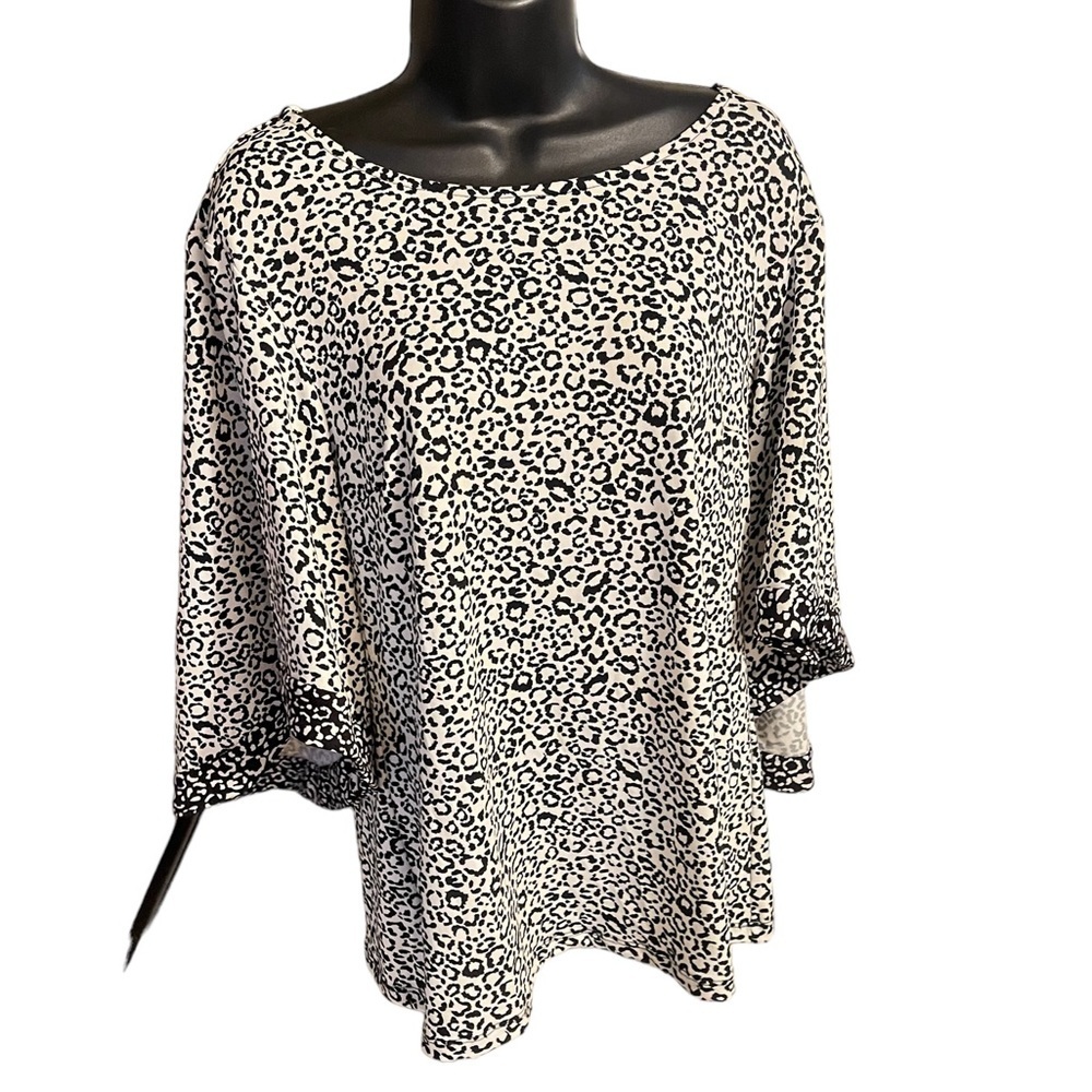 COCO BIANCO Animal, Print Bell, Sleeve, Top Size‎ M - Picture 4 of 13